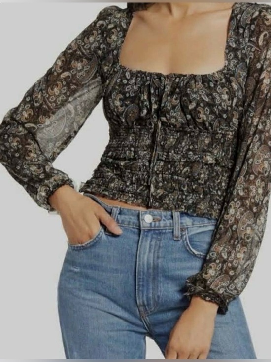 Free People Tops - NWT Free People Lolita top peasant blouse size small